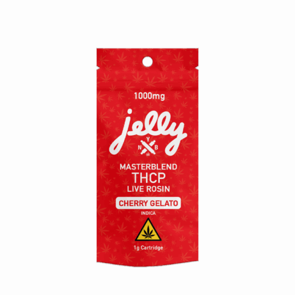 Cherry Gelato Indica Masterblend 1G vape cart by Not Your Bakery, smooth and potent, at Select Choice.