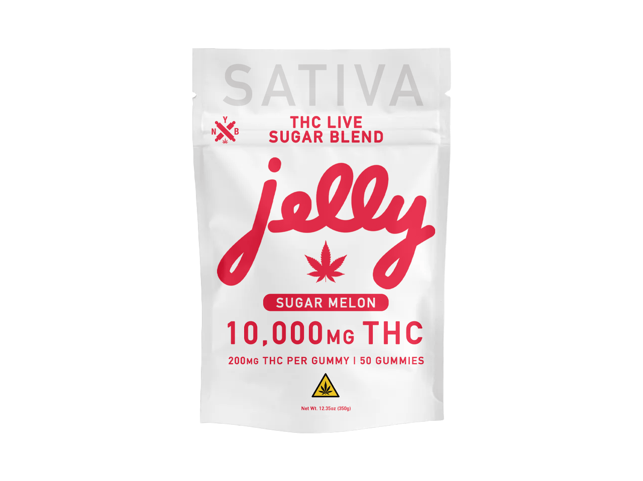 Not Your Bakery JELLY 10,000mg Live Sugar Blend Sugar Melon Gummies Select Choice