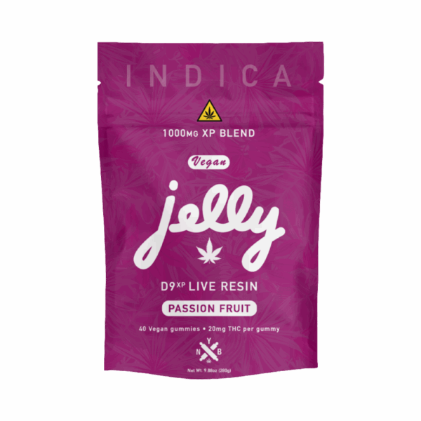 Exotic passion fruit flavor infused with Delta 9 live resin in Not Your Bakery gummies, featured at Select Choice.