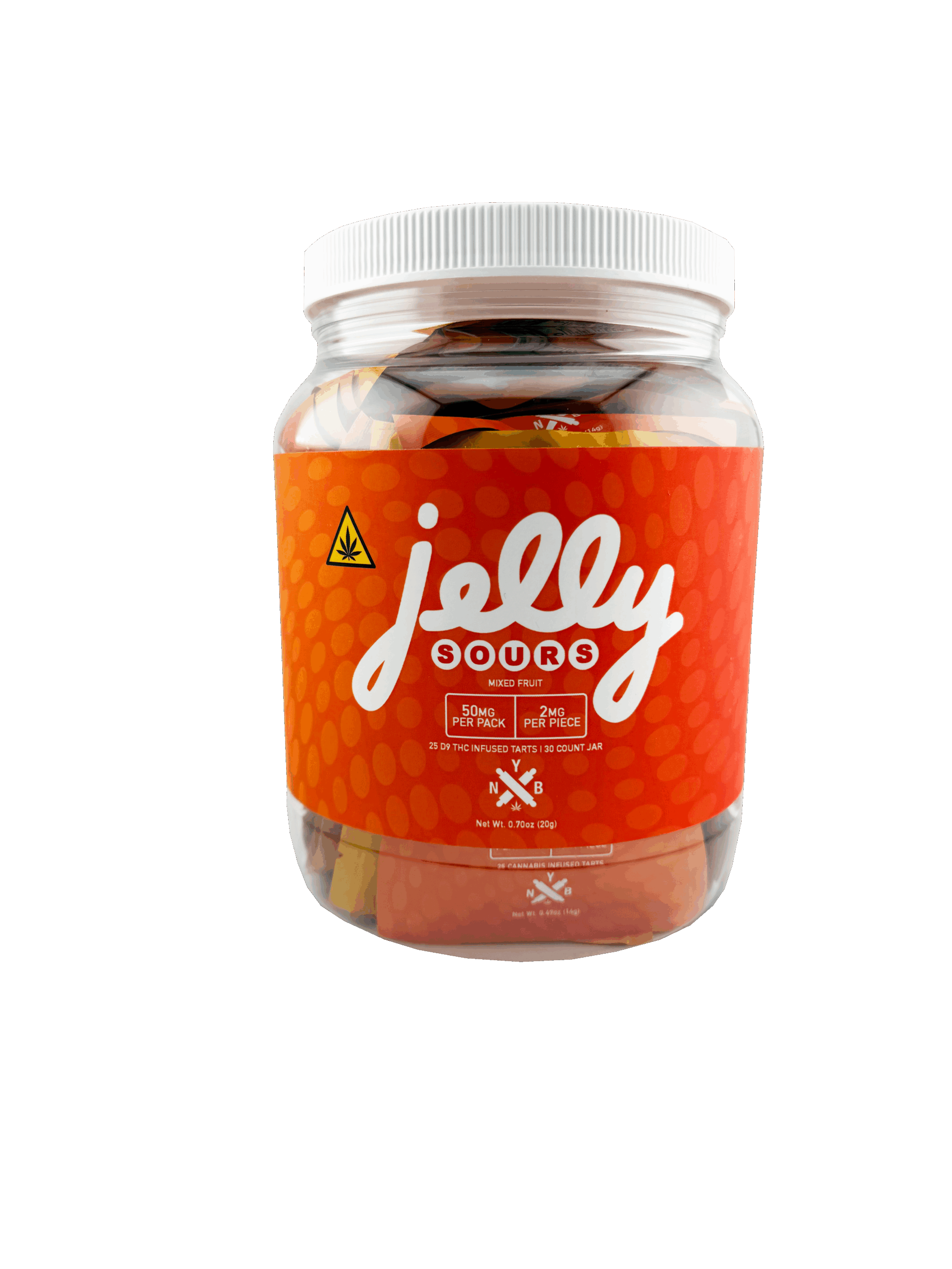 Not Your Bakery (JELLY) Sours 25ct 2mg Delta 9 Gummies Select Choice