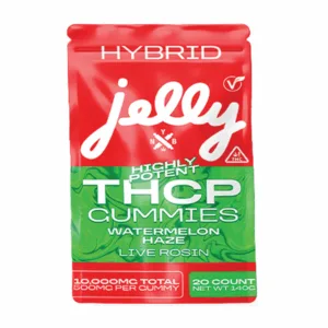 Not Your Bakery JELLY THCP Watermelon Haze Hybrid Gummies 5ct Select Choice