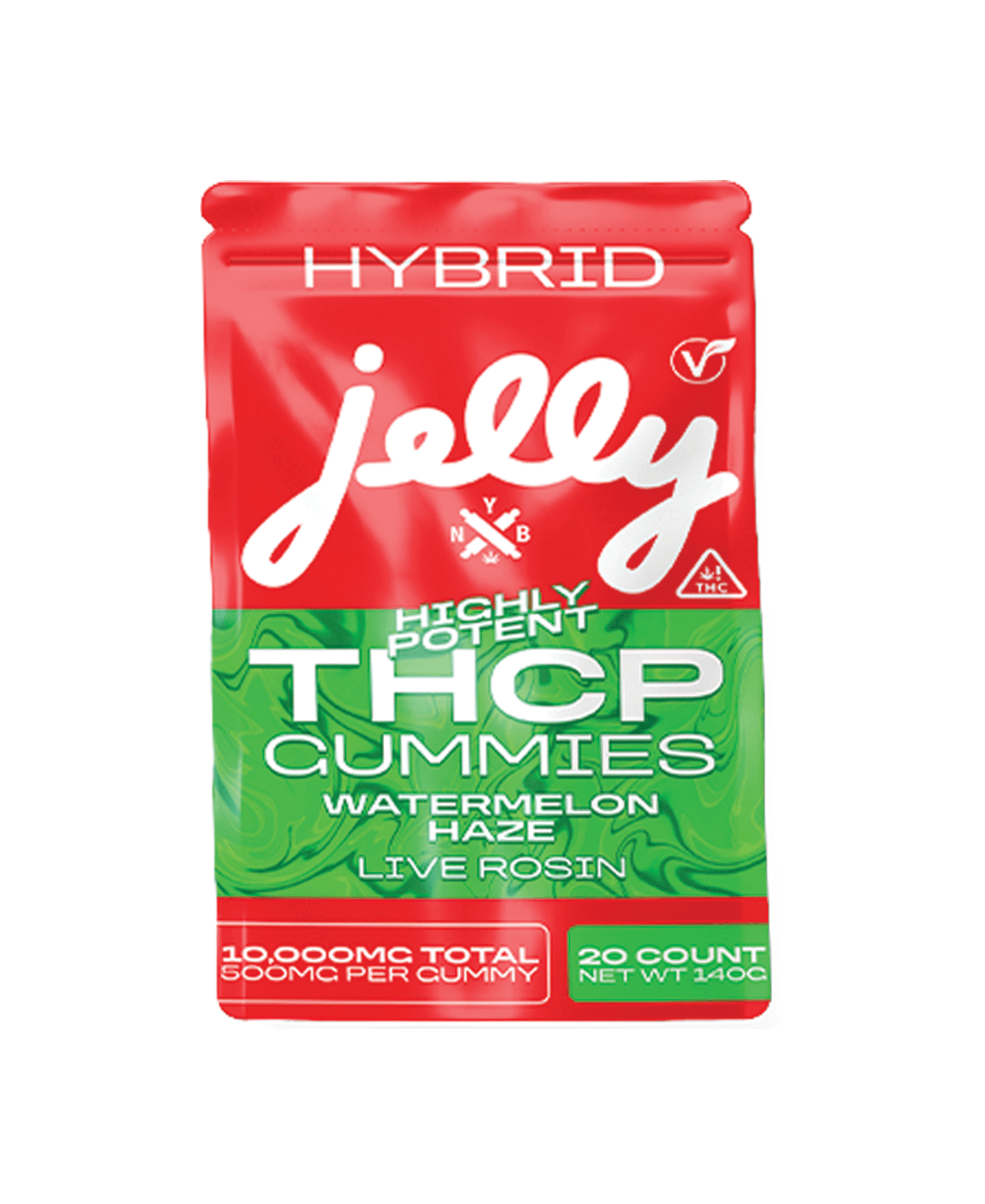Not Your Bakery JELLY THCP Watermelon Haze Hybrid Gummies 5ct Select Choice