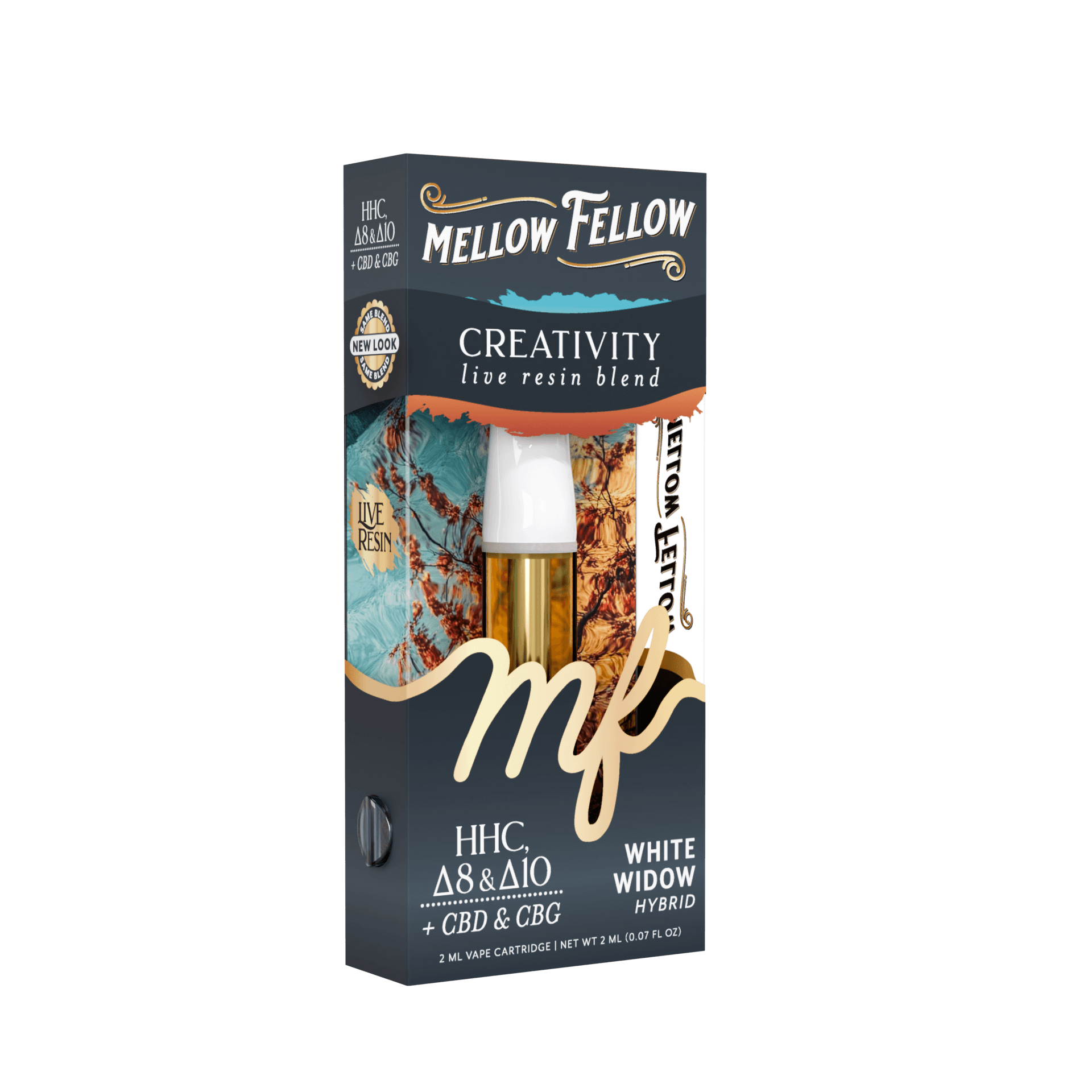 Mellow Fellow White Widow Hybrid 510 2ML Cart Live Resin | Select Choice