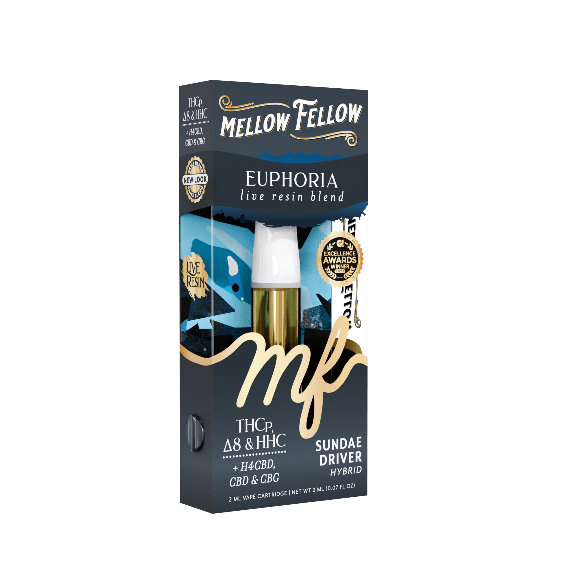 Indulge in sweet, balanced energy with Mellow Fellow Sundae Driver Hybrid 2ML Live Resin Cart from Select Choice.