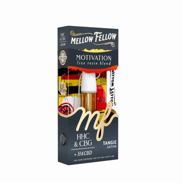 Boost your energy and focus with Mellow Fellow Tangie Sativa 2ML Live Resin Cart from Select Choice.