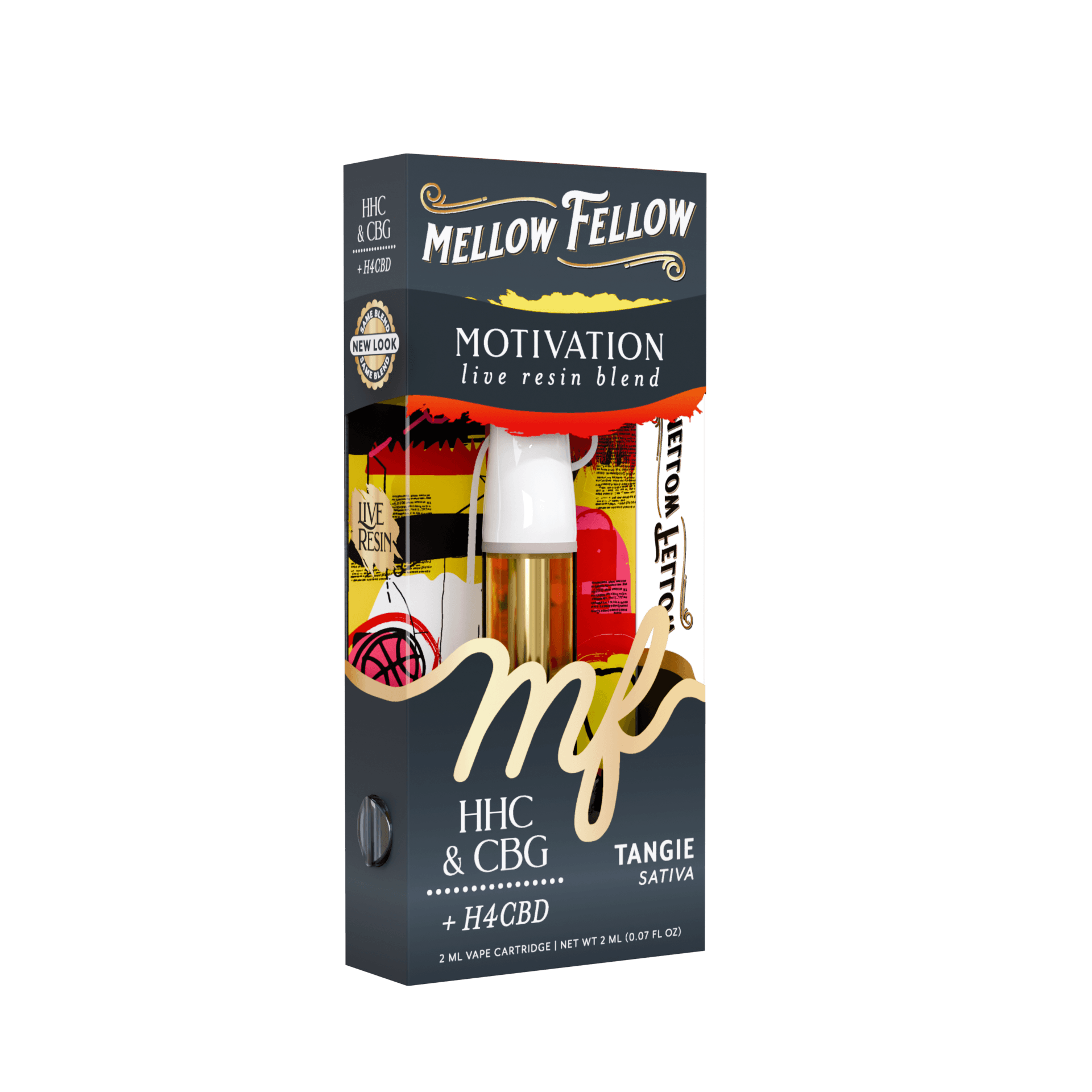 Mellow Fellow Tangie Sativa 510 2ML Cart Live Resin | Select Choice