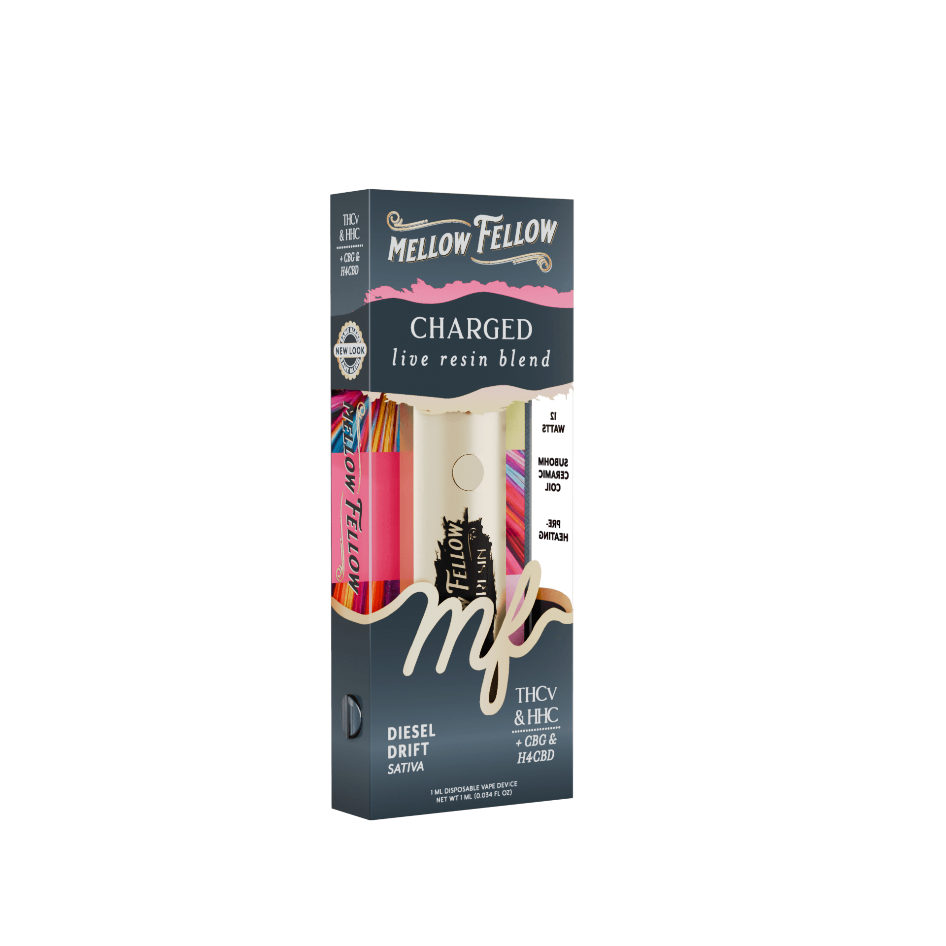 Mellow Fellow Diesel Drift Sativa 1G Disposable Vape | Select Choice