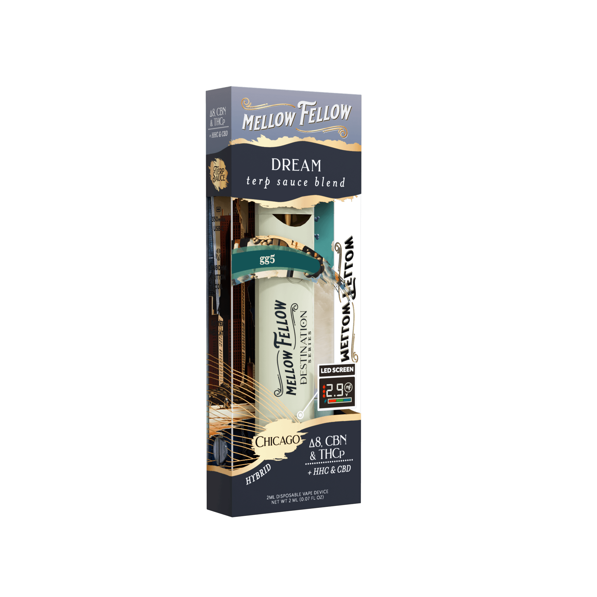 Mellow Fellow GG5 Chicago Hybrid 2ML TERP Sauce Disposable | Select Choice
