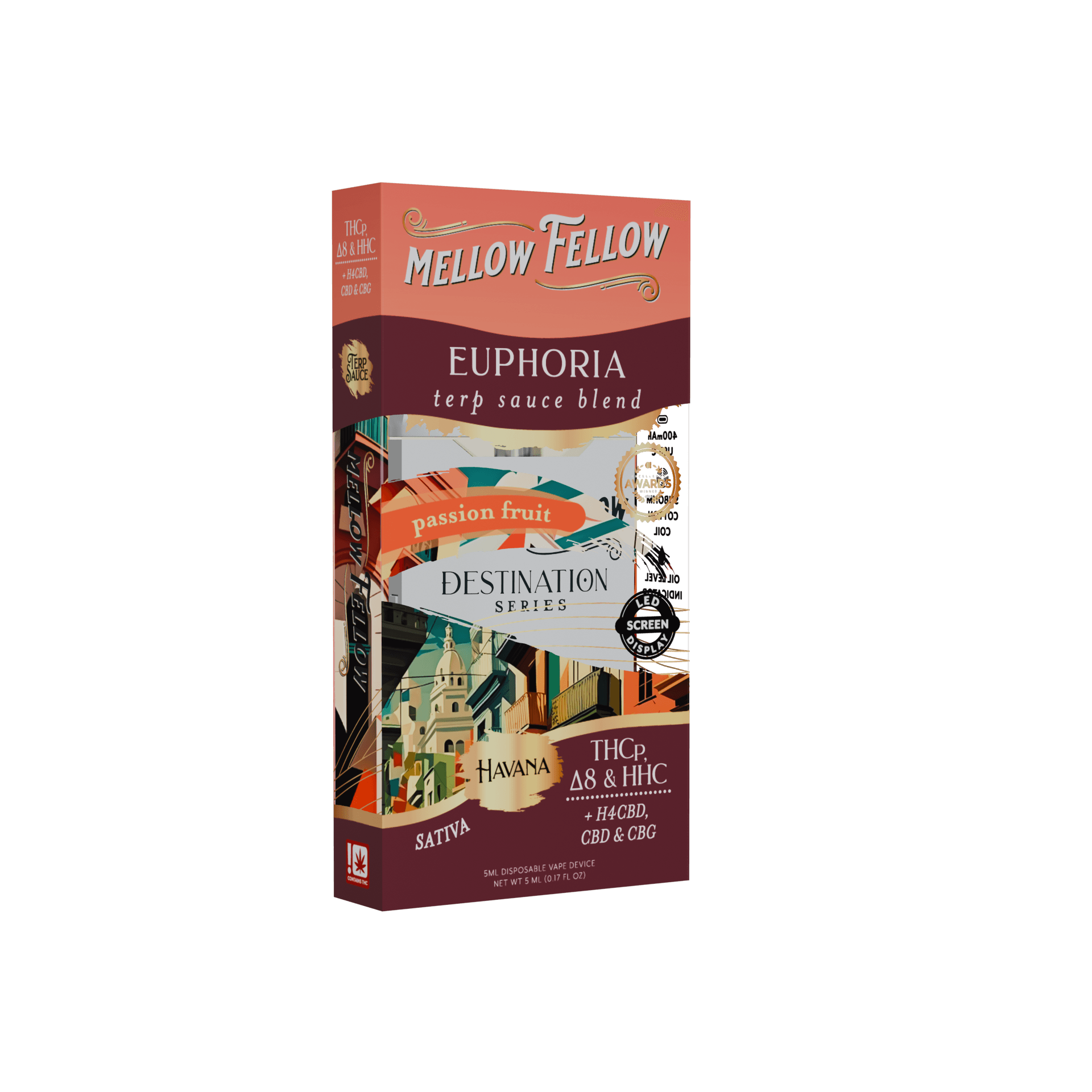 Passion Fruit Mellow Fellow Terp Sauce Blend Euphoria 5ML Sativa Disposable | Select Choice