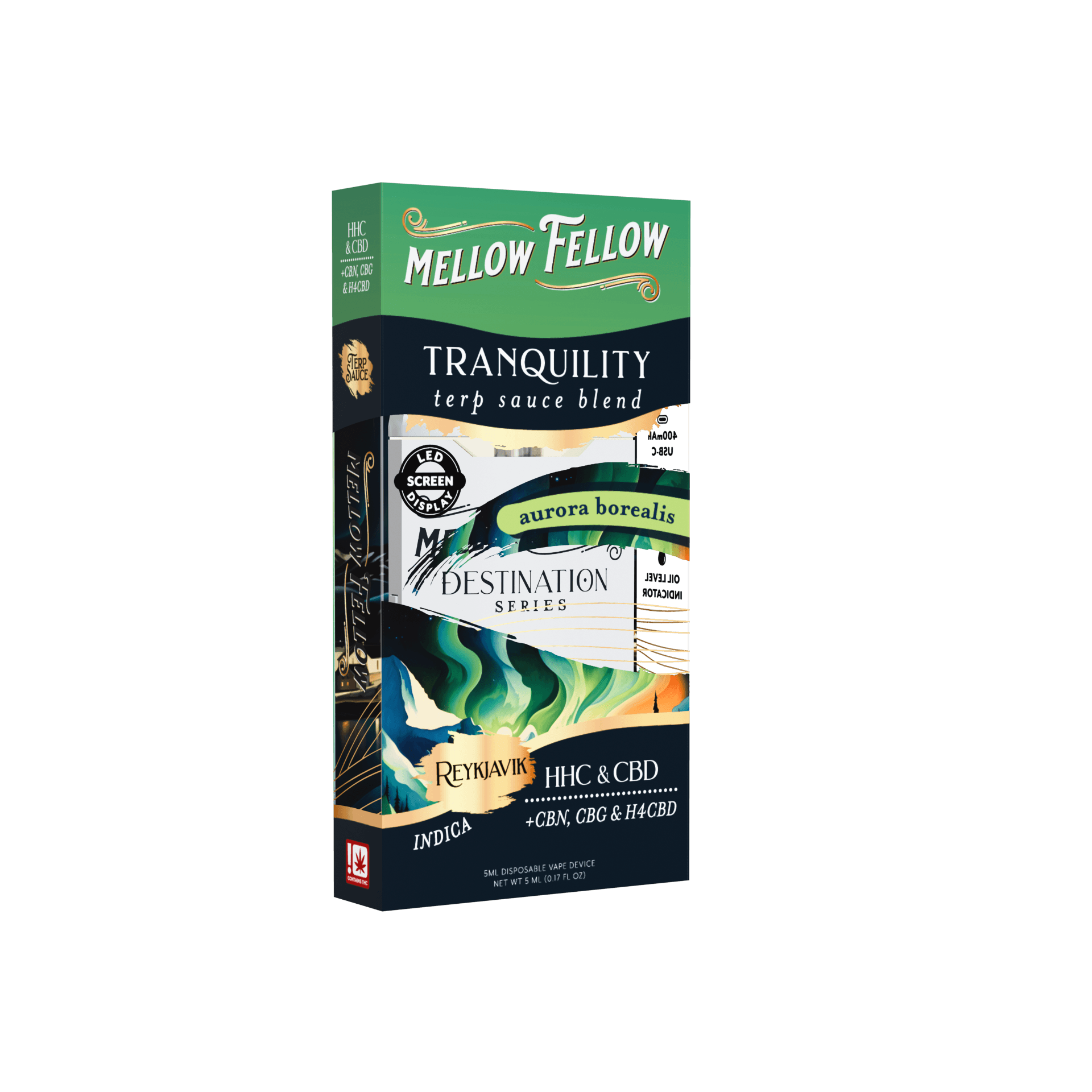 Mellow Fellow Aurora Borealis Tranquility Blend 5mL Disposable – Select Choice